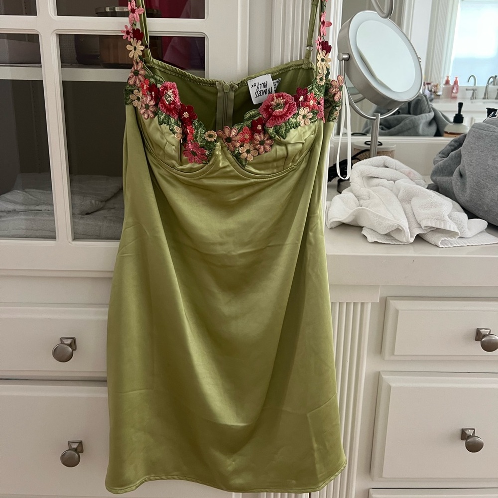 Princess Polly mini green dress